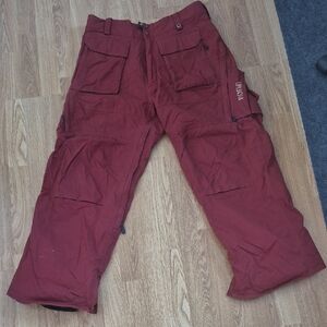 Burton Men's Burgundy Cargo Pants